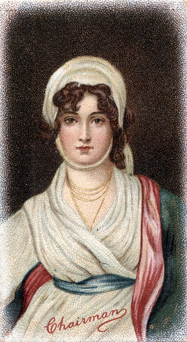 Sarah Siddons (born Kemble - 1755-1831). English tragic actress, eldest child of actor-manager Roger Kemble (1722-1802). Chromolithograph based on portrait by Thomas Gainsborough c1783 soon after Mrs Siddons' first London success.