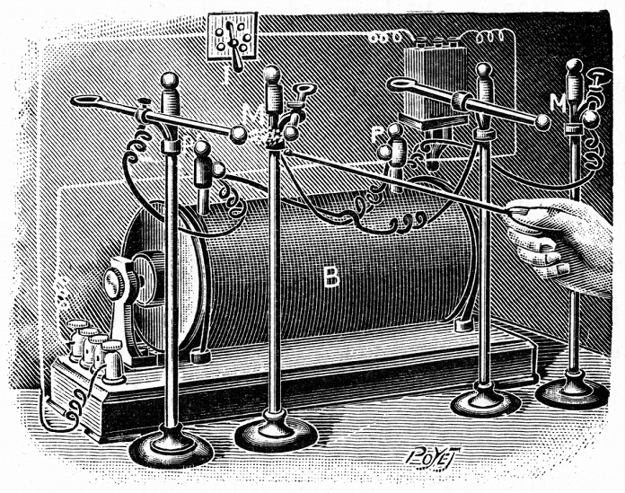 The World s Greatest Persons Marie Curie  1904  High voltage equipment used by Pierre and Marie Curie to investigate the electrical conductivity of air exposed to radium. Engraving published Paris 1904