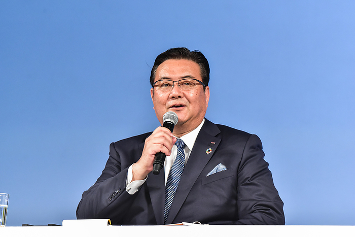 docomo announces new rate plan  ahamo NTT DOCOMO announced a new rate plan  ahamo  on December 3. Photo shows NTT DOCOMO President Motoyuki Ii on December 3, 2020 in Shibuya Ward, Tokyo.