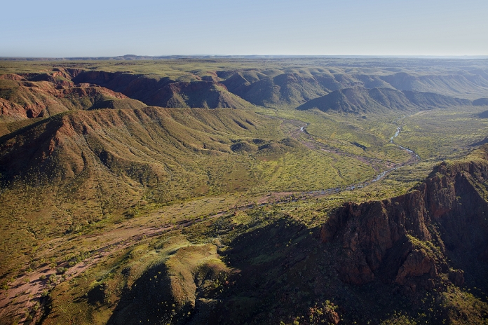 Australia Red Rock Creek, Purnululu Conservation Reserve, Kimberley Region, Western Australia, Australia   aerial