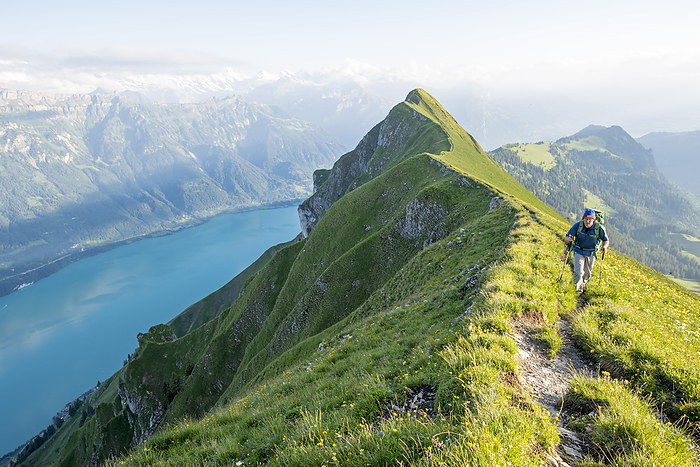 Switzerland Hike with bivouac on Hardergrat, Lake Brienz, Berner Oberland, Switzerland, Photo by Neumann, Michael