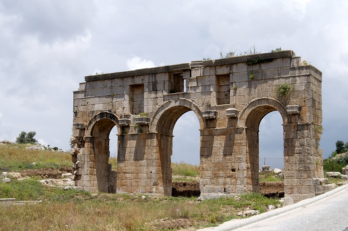 Arch of Modestus at the Lycian site of Patara, near Kalkan, Antalya Province, Anatolia, Turkey, Asia Minor, Eurasia