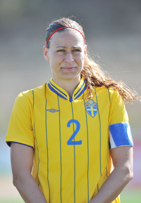 Algarve Cup 3rd place game Charlotte Rohlin  SWE , MARCH 7, 2012   Football   Soccer : The Algarve Women s Football Cup 2012, match between Sweden 0 4  USA at Municipal Bela Vista, Portugal.   Photo by AFLO SPORT   1035 