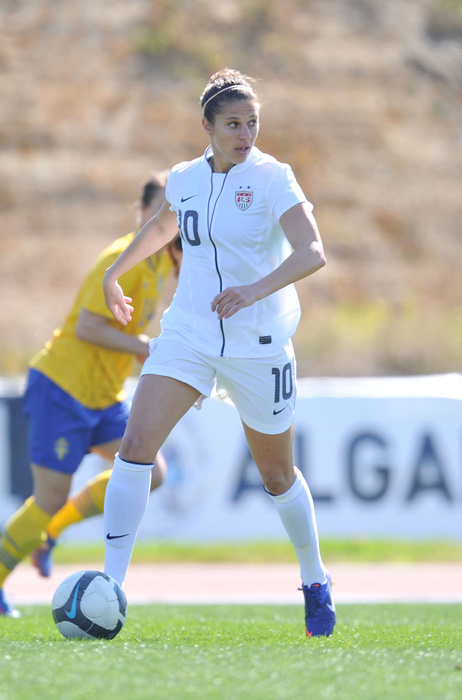 Algarve Cup 3rd place game Carli Lloyd  USA , MARCH 7, 2012   Football   Soccer : The Algarve Women s Football Cup 2012, match between Sweden 0 4  USA at Municipal Bela Vista, Portugal.   Photo by AFLO SPORT   1035 