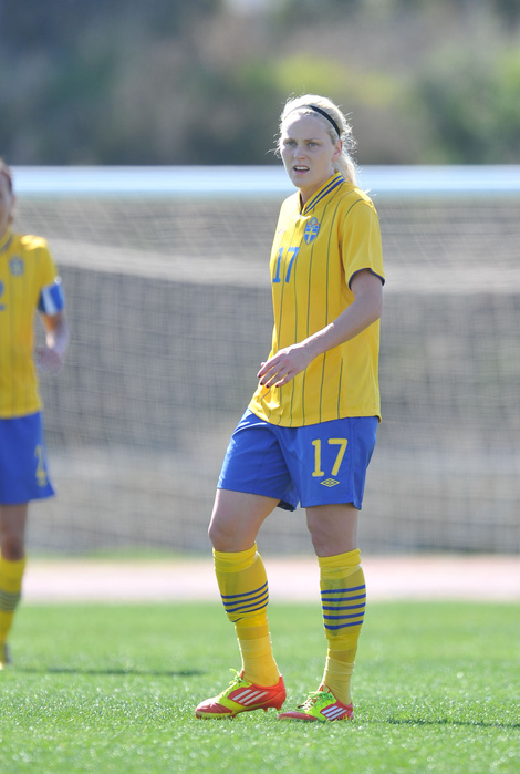 Algarve Cup 3rd place game Lisa Dhalkvist  SWE , MARCH 7, 2012   Football   Soccer : The Algarve Women s Football Cup 2012, match between Sweden 0 4  USA at Municipal Bela Vista, Portugal.   Photo by AFLO SPORT   1035 