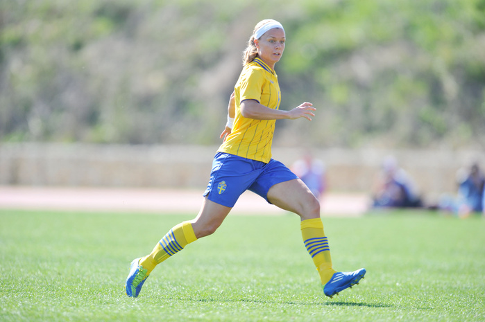 Algarve Cup 3rd place game Sara Thunebro  SWE , MARCH 7, 2012   Football   Soccer : The Algarve Women s Football Cup 2012, match between Sweden 0 4  USA at Municipal Bela Vista, Portugal.   Photo by AFLO SPORT   1035 