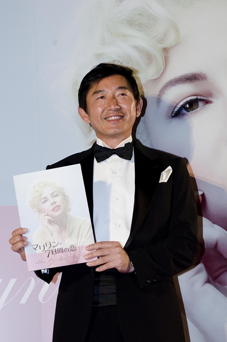 Junichi Ishida, Mar 13, 2012 : Tokyo, Japan, Junichi Ishida appears at the Japan Premiere for the film 'My Week With Marilyn' at the Toho Cinemas in the This movie is based on a story about an actress Marilyn Monroe. AFLO)