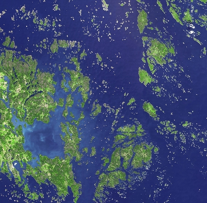 Aaland Islands, satellite image Aaland Islands, satellite image. This Finish archipelago is in the Baltic Sea. Image obtained by the Advanced Spaceborne Thermal Emission and Reflection Radiometer  ASTER  on NASA s Terra satellite.