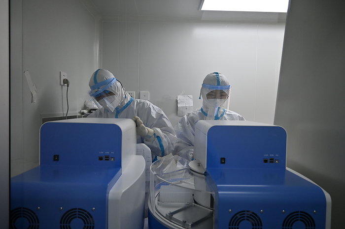 The COYOTE Moble Cabin PCR Rapid Detect on Laboratory drives to Shijiazhuang for the COVID 19 rapid nucleic acid testing in Shijiazhuang,Hebei,China on 13th January, 2021 The COYOTE Moble Cabin PCR Rapid Detect on Laboratory drives to Shijiazhuang for the COVID 19 rapid nucleic acid testing in Shijiazhuang,Hebei,China on 13th January, 2021. Photo by TPG cnsphotos 