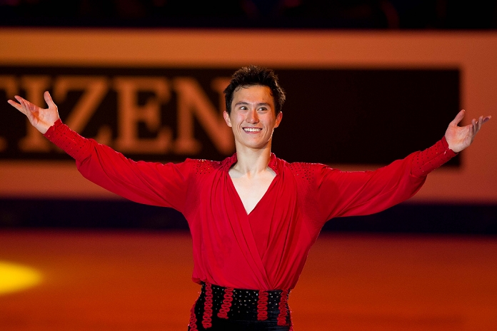 World Figure Men s Podium Patrick Chan wins his second consecutive title Patrick Chan  CAN , MARCH 31, 2012   Figure Skating : Men s Free Skating during the ISU Figure Skating World Championship 2012, at Palais Des Expositions, Nice, France,  Photo by Enrico Calderoni AFLO SPORT   0391 