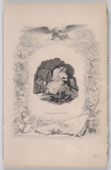 L Habit de Cour, from The Songs of B  xe9 ranger, 1829. Creators: Melchior P  xe9 ronard, Auguste Blanchard I. L Habit de Cour, from The Songs of B  xe9 ranger, 1829.  Courting .