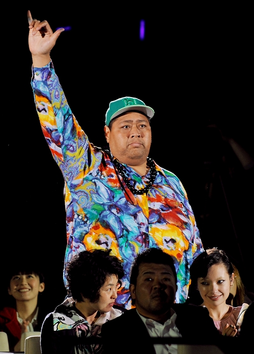 KONISHIKI,, Apr 03, 2012 : Tokyo, Japan : Former sumo wrestler KONISHIKI, attends the world premiere for the film 