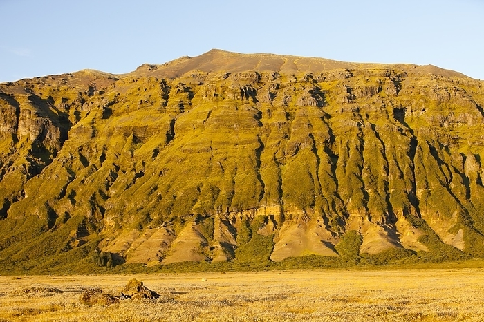 Eroded mountain, Iceland An eroded mountain on Iceland s south Coast near Jokulsarlon.