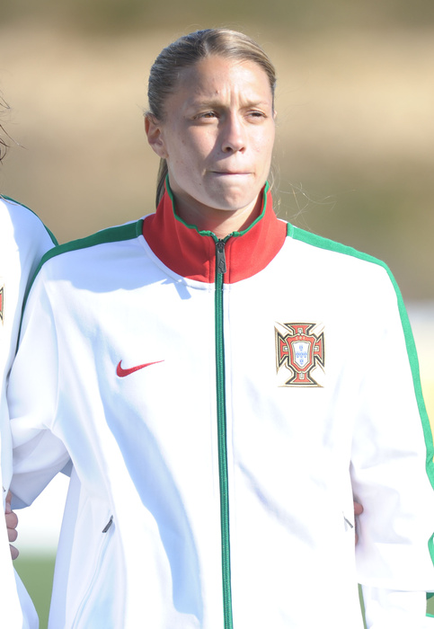 Algarve Cup KIMBERLY BRANDAO  POR , MARCH 2, 2012   Football   Soccer : The Algarve Women s Football Cup 2012, match between Portugal 4 0 Hungary in Municipal Bela Vista, Portugal.   Photo by AFLO SPORT   1035 