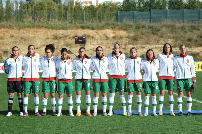 Algarve Cup Portugal team group line up  POR , MARCH 2, 2012   Football   Soccer : The Algarve Women s Football Cup 2012, match between Portugal 4 0 Hungary in Municipal Bela Vista, Portugal.   Photo by AFLO SPORT   1035 