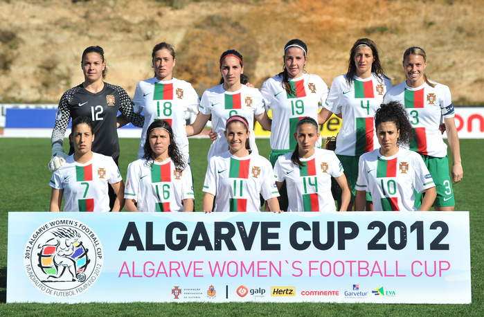 Algarve Cup Portugal team group line up  POR , MARCH 2, 2012   Football   Soccer : The Algarve Women s Football Cup 2012, match between Portugal 4 0 Hungary in Municipal Bela Vista, Portugal.   Photo by AFLO SPORT   1035 