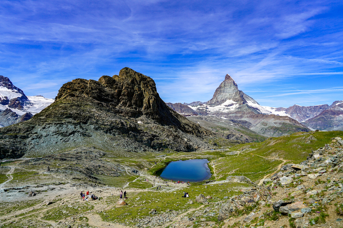 Riffelsee, a lake where you can photograph the Matterhorn upside down