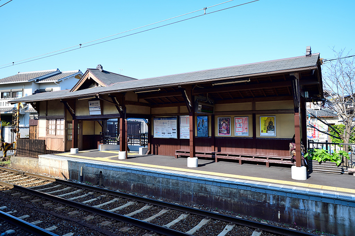 Arashi den Omuro Ninnaji Station Kyoto City Keifuku Electric Railway Kitano Line