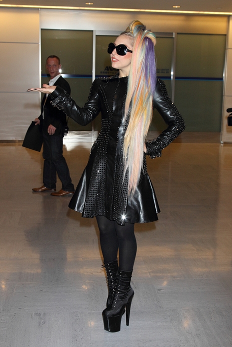 Lady Gaga, May 08, 2012 : Lady Gaga arrives  at Narita International Airport 8 May 2012 Chiba pref  Japan