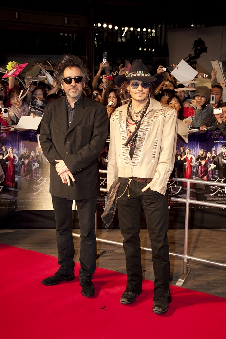 Johnny Depp and Tim Burton, Apr 12, 2012 :  Tokyo, Japan - Johnny Depp and Tim Burton at Roppongi Hills for the Japan Premier of 