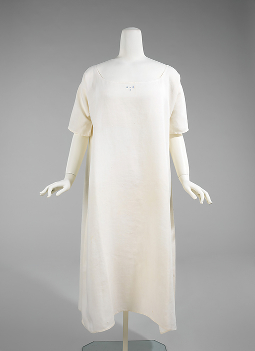 Nightgown, American, ca. 1840. Creator: Unknown. Nightgown, American, ca. 1840.