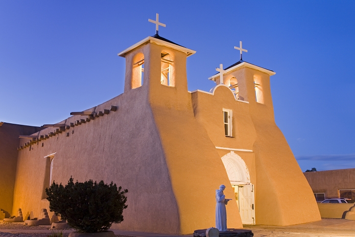 St. Francis of Asis Church in Ranchos de Taos, Taos, New Mexico, United States of America, North America