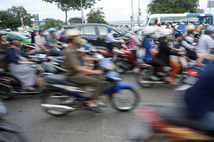 Mopeds at rush hour, Ho Chi Minh City, Vietnam Mopeds and other traffic at rush hour in Ho Chi Minh City, Vietnam.