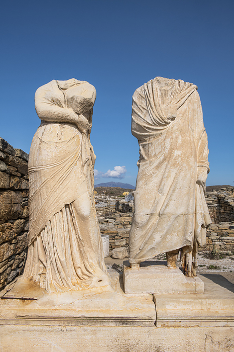 Unesco world heritage, Delos, Mykonos, Greece Delos, UNESCO World Heritage Site, near Mykonos, Cyclades, Greek Islands, Greece, Europe