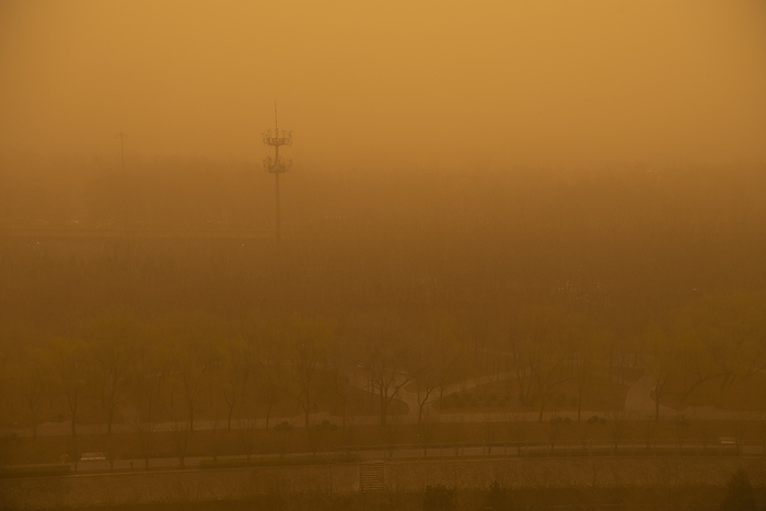A sand storm attacks Beijing in China on 15th March, 2021 A sand storm attacks Beijing in China on 15th March, 2021. Photo by TPG cnsphotos 