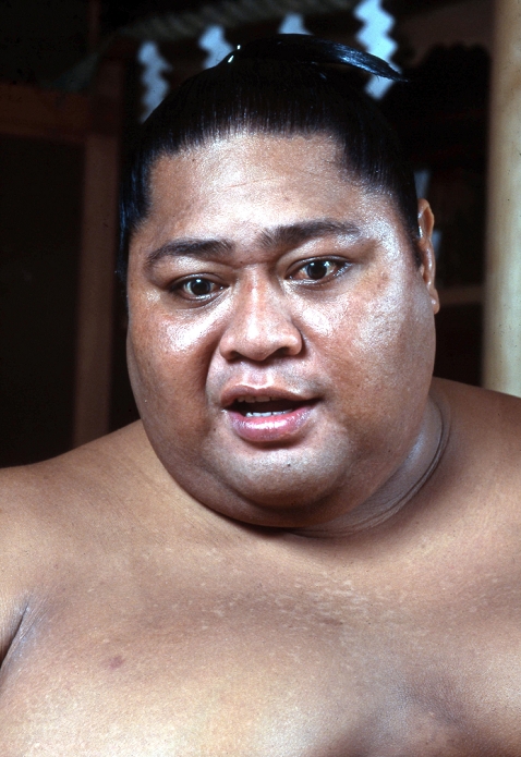 Hachijukichi KONISHIKI  1995  Japan: 1995, Tokyo   Konishiki, born Saleva a Fuauli Atisano e, the first foreign born wrestler ever to reach ozeki, the second highest rank in the sport. His career spanned 15 years from 1982 to 1997. At a peak weight of 287 kg, he was the heaviest rikishi ever in sumo, earning him the nickname  The Dump Truck.   Photo by Fujifotos AFLO  FYJ