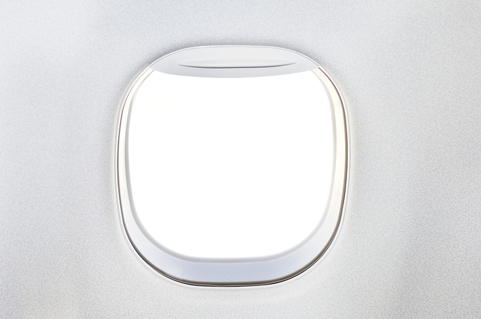 Aeroplane window Passenger cabin window of Embraer 170 100STD.