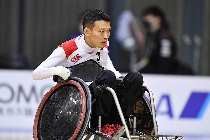 2021 Japan Para Rugby Will Chair Rugby Natsuki Ando  JPN , March 21, 2021   WheelChair Rugby : 2021 Japan Para Wheelchair Rugby Championships Low Pointers Game at Chiba Port Arena, Chiba, Japan.  Photo by MATSUO.K AFLO SPORT 