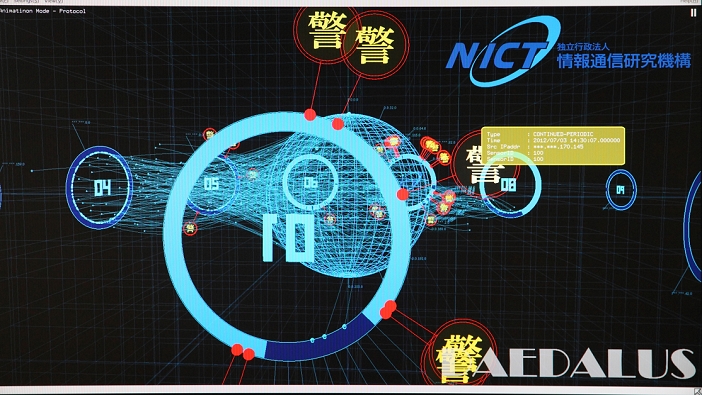 Cyber Attack Research Results Alert System to be Put into Operation DAEDALUS Technology for visualizing and analyzing network attacks by Cybersecurity Laboratory of NICT National Institute of Information and Communications Technology  3 Jul 2012 Tokyo Japan  Total 13 pictures 