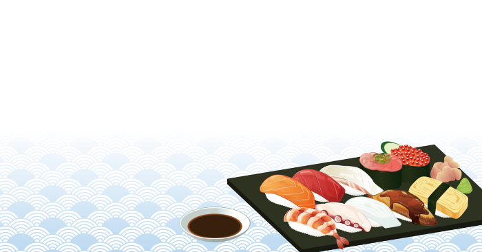 Sushi Background Illustration