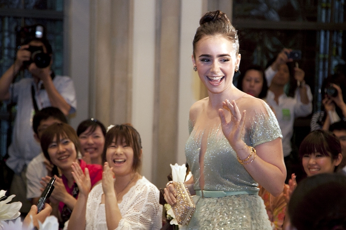 Lily Collins, Jul 18, 2012 : Tokyo, Japan The actress Lily Collins (Snow White) attends the Premier of 