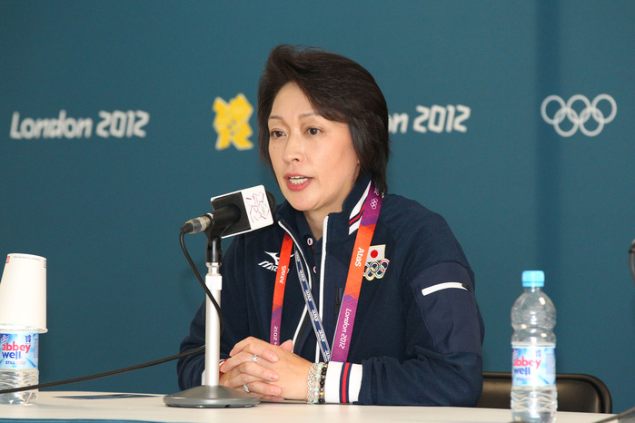 London 2012 Olympic Games Preview Japan National Team Headquarters Press Conference Seiko Hashimoto  JPN , Deputy Commander JULY 24, 2012   Olympic : Japan Delegation Japan Delegation during the Press Conference for the London 2012 Olympic Games at Athlete s Village Media Centre, in London, UK.  Photo by YUTAKA AFLO SPORT   1040 .