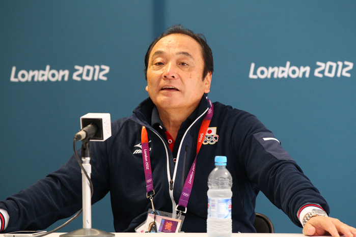 London 2012 Olympic Games Preview Japan National Team Headquarters Press Conference Mitsuo Tsukahara  JPN , General Manager JULY 24, 2012   Olympic : Japan Delegation Japan Delegation during the Press Conference for the London 2012 Olympic Games at Athlete s Village Media Centre, in London, UK.  Photo by YUTAKA AFLO SPORT   1040 .