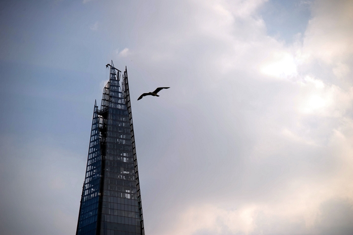 2012 London Olympics Preview The Shard. JULY 25, 2012 : The Shard, by Renzo Piano, July 25, 2012, London 2012 Olympic Games, London, England,  Photo by Enrico Calderoni AFLO SPORT   0391 
