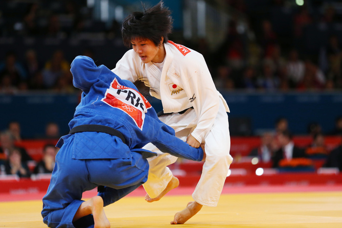London 2012 Olympic Games Judo Women s 52kg  L to R  Kum Ae An  PRK , Misato Nakamura  JPN  JULY 29, 2012   Judo :. Women s  52kg at ExCeL  Photo by AFLO SPORT    Photo by AFLO SPORT   1045 . 