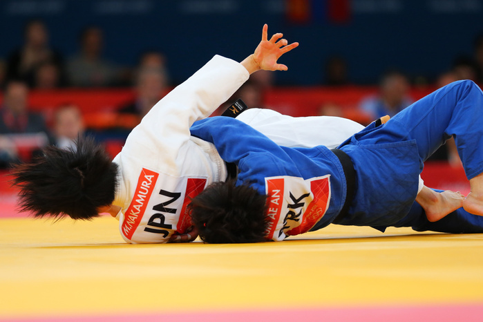 London 2012 Olympic Games Judo Women s 52kg Misato Nakamura unexpectedly lost her first match  L to R  Misato Nakamura  JPN , Kum Ae An  PRK  JULY 29, 2012   Judo :. Women s  52kg at ExCeL during the London 2012 Olympic Games in London, UK.   Photo by AFLO SPORT   1045 . 