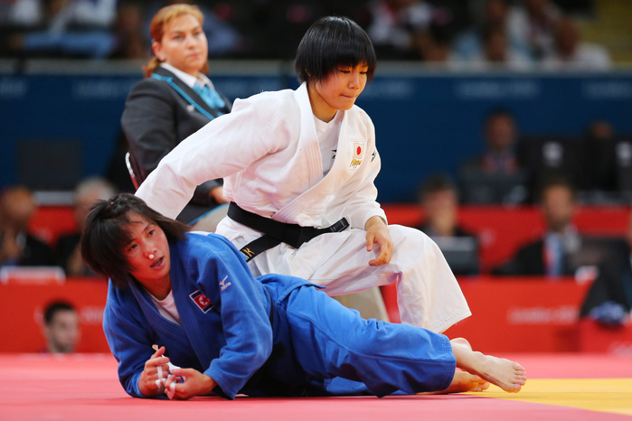 London 2012 Olympic Games Judo Women s 52kg  L to R  Kum Ae An  PRK , Misato Nakamura  JPN  JULY 29, 2012   Judo :. Women s  52kg at ExCeL  Photo by AFLO SPORT    Photo by AFLO SPORT   1045 . 