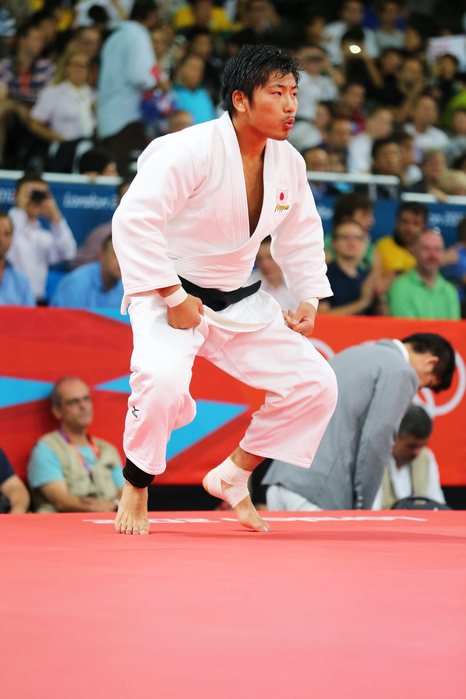 London 2012 Olympic Games Judo Men s 90kg Masashi Nishiyama  JPN  AUGUST 1, 2012   Judo :. Men s  90kg Repecharge Contest at ExCeL during the London 2012 Olympic Games in London, UK.   Photo by AFLO SPORT   1045 . 