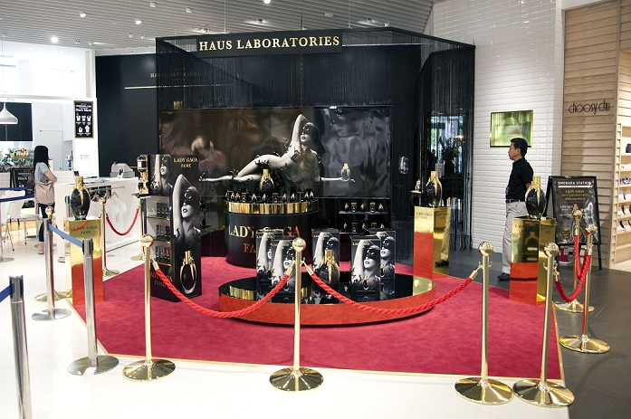 'Lady Gaga Fame' worldwide debut in Tokyo, Aug 03, 2012 : Tokyo, Japan, The new perfume designed by Lady Gaga starts to sale at the 'Tokyu Plaza'  Omotesando Harajuku shopping center in Tokyo. The new perfume Lady Gaga 