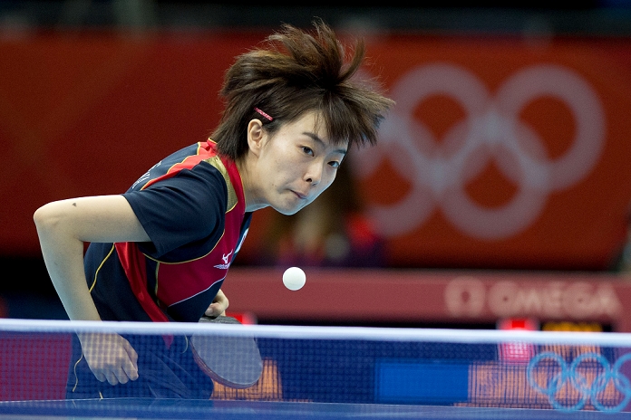 London 2012 Olympic Games Table Tennis Women s Team Kasumi Ishikawa  JPN , AUGUST 3, 2012   Table Tennis : Women s team first round at ExCeL during the London 2012 Olympic Games in London, UK. Enrico Calderoni AFLO SPORT   0391 .