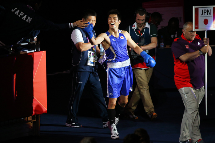 2012 London Olympics Boxing Men s Middleweight Semifinals Ryota Murata  JPN  AUGUST 6, 2012   Boxing :. Men s Middle  75kg  Quarter final at ExCeL  Photo by AFLO SPORT    Photo by AFLO SPORT   1045 .