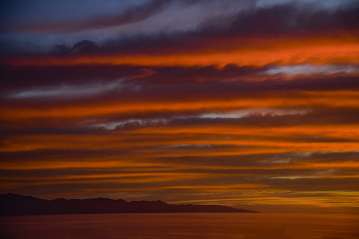 North America, Mexico, Baja California Sur, El Sargento, Sea of Cortez, sunrise. Photo by: Christian Heeb