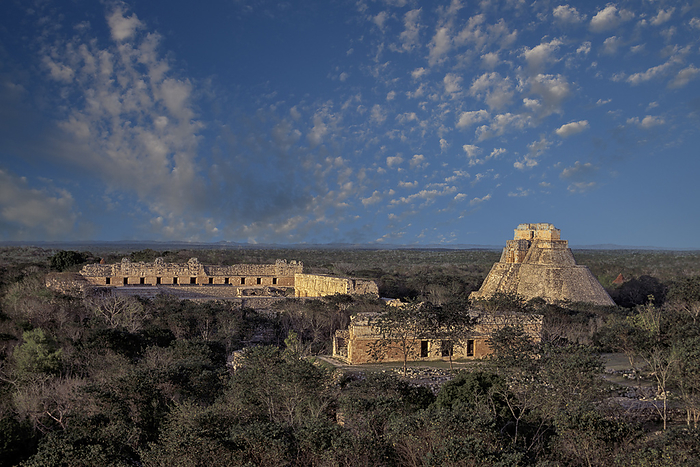 Uxmal North America, Mexico , Yucatan, Maya Site, Archeological Site Uxmal, UNESCO World Heritage. Photo by: Christian Heeb