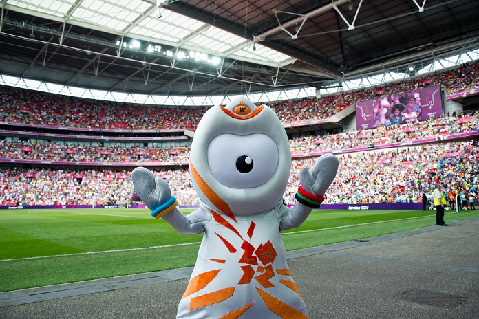London 2012 Olympic Games Soccer Men s Award Ceremony Wenlock, AUGUST 11, 2012   Football   Soccer : London 2012 Olympics mascot Wenlock during the medal ceremony for the Men s Football of the London 2012 Summer Olympic Games at Wembley Stadium in London, UK.  Photo by Enrico Calderoni AFLO SPORT   0391 