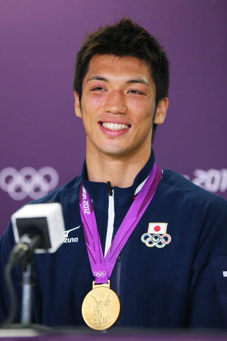 London 2012 Olympic Games Boxing Medalists Press Conference Ryota Murata  JPN  AUGUST 12, 2012   Boxing : Press Conference of Gold Medalist Ryota Murata Press Conference of Gold Medalist Ryota Murata at Olympic Park   MPC during the London 2012 Olympic Games in London, UK.   Photo by AFLO SPORT   1045 .