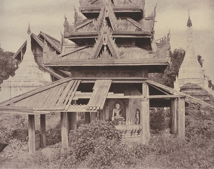 Tsagain Myo: Ruined Tazoung, August 29 30, 1855. Creator: Captain Linnaeus Tripe. Tsagain Myo: Ruined Tazoung, August 29 30, 1855.
